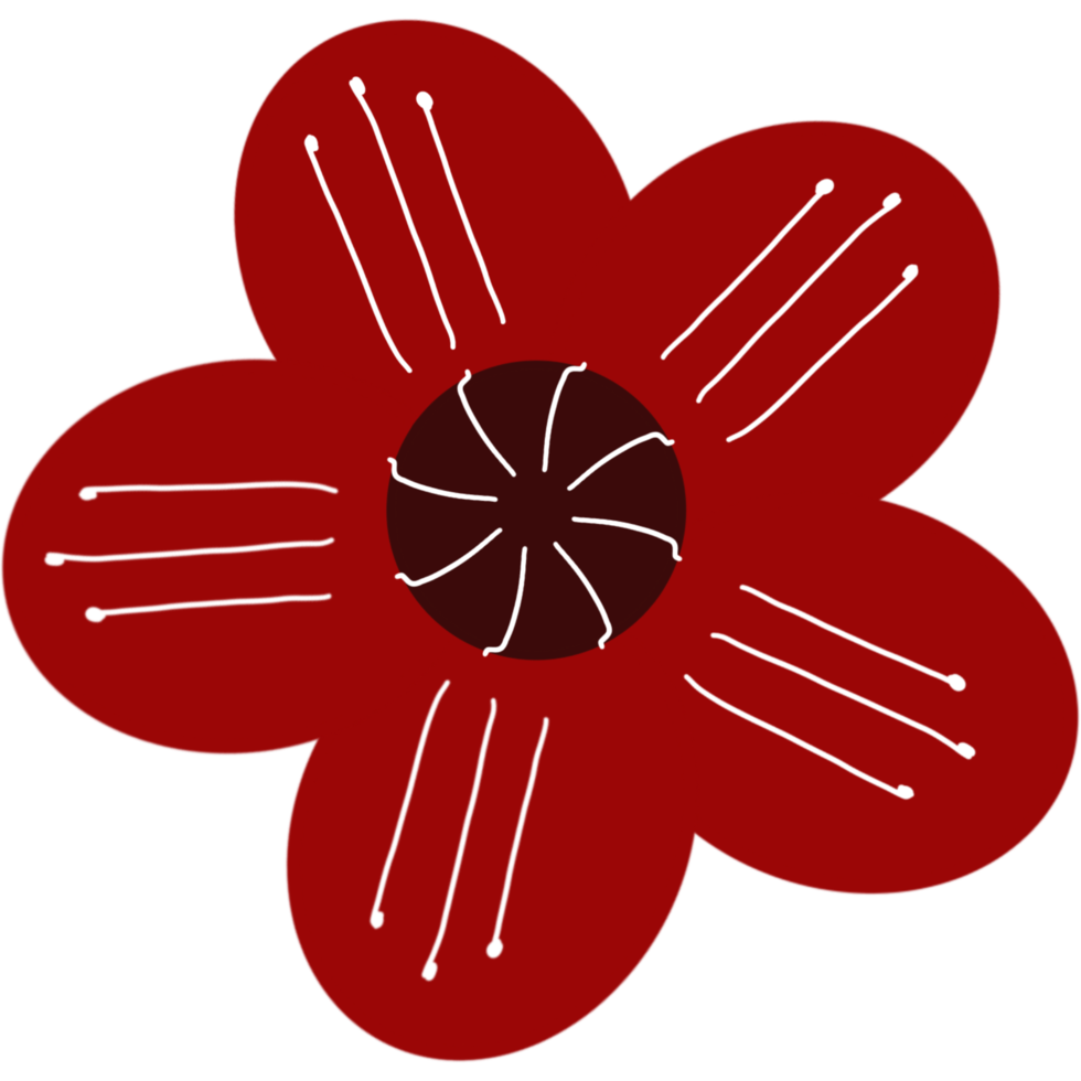 ícone de flor de elemento png