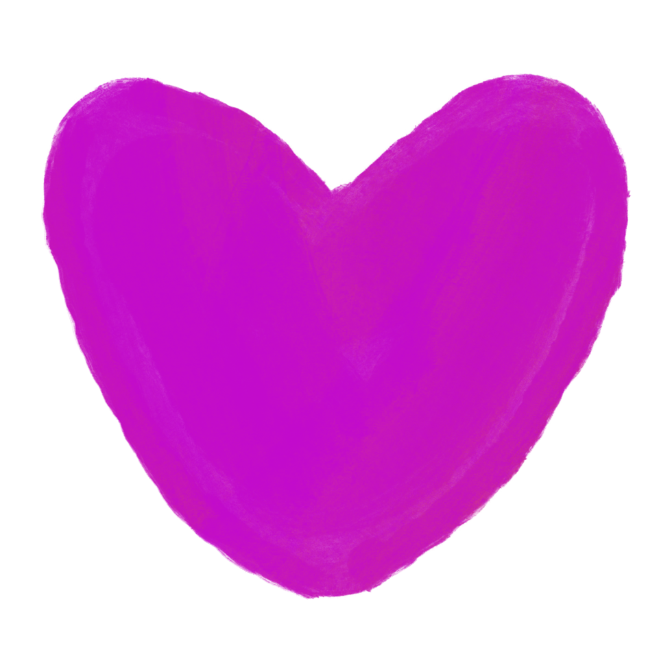 ícone de coração roxo png