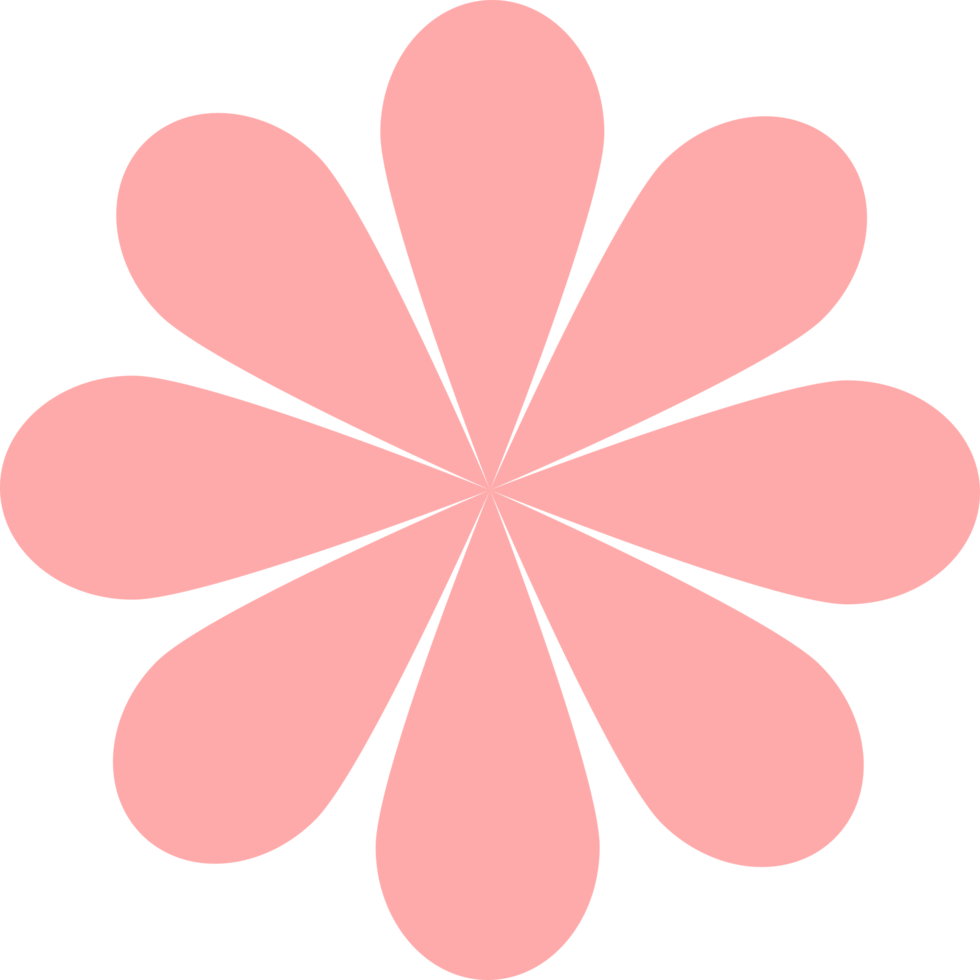 diseño de icono de flor png