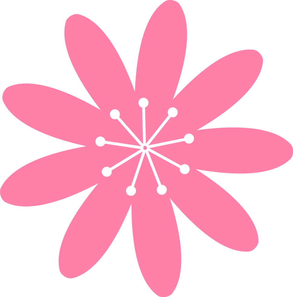 diseño de icono de flor png