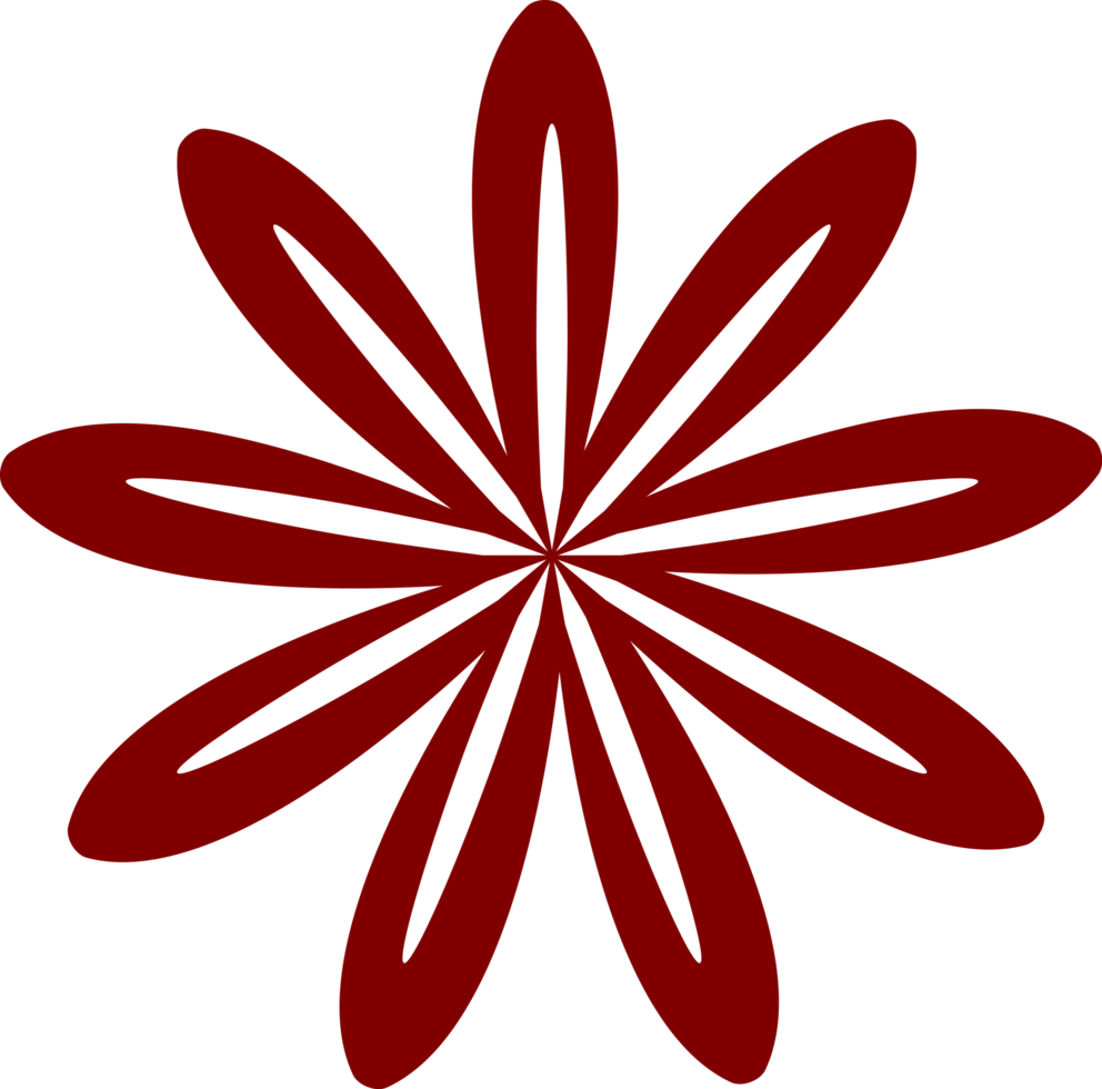 diseño de icono de flor png