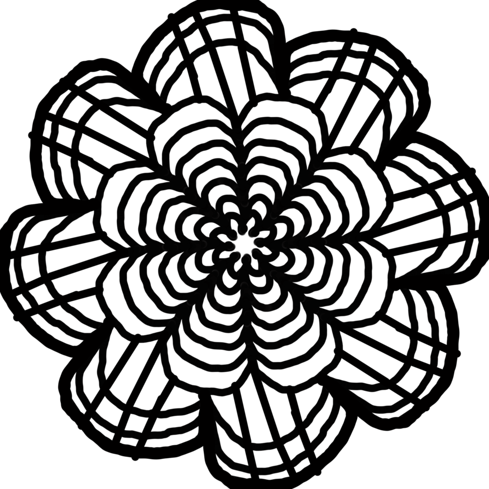 Mandala-Blume-Element png