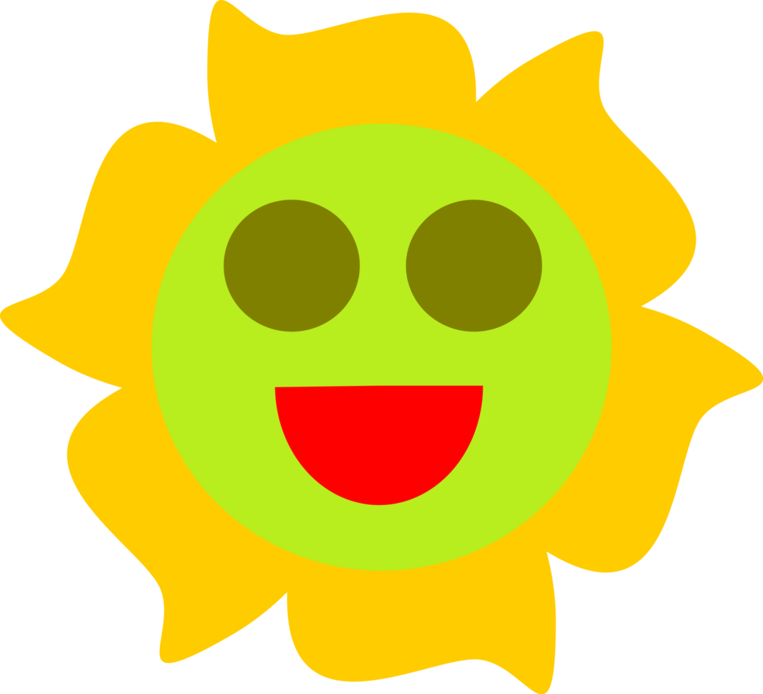 smiling flower icon png