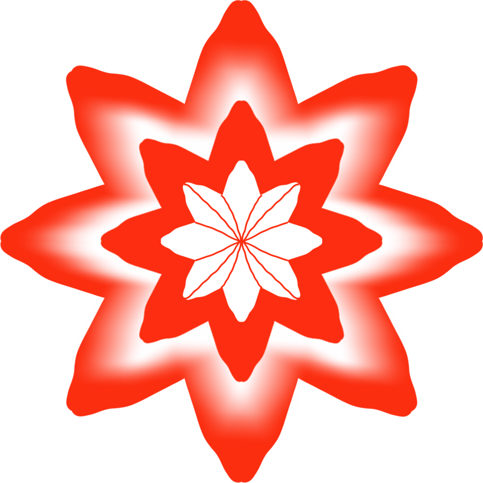 star with flower png
