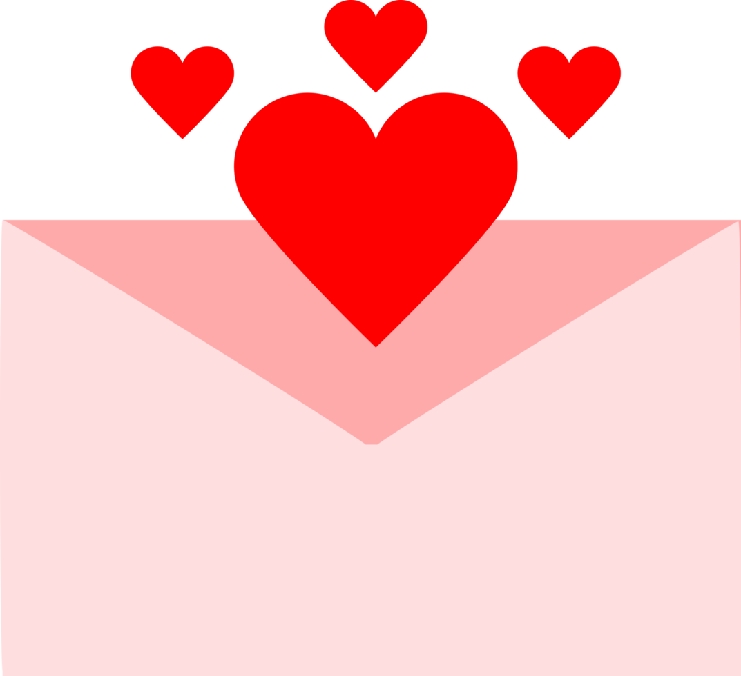 icône de lettres d'amour png