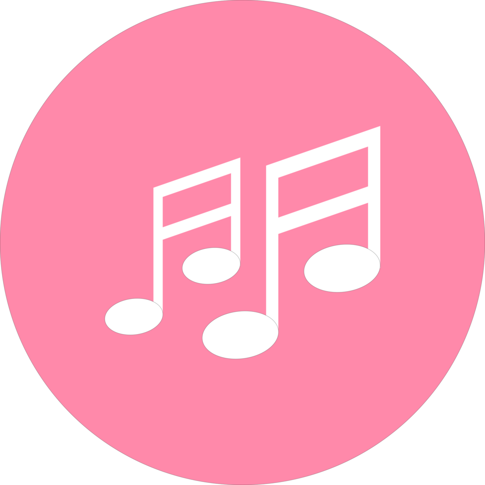 icono de notas musicales png