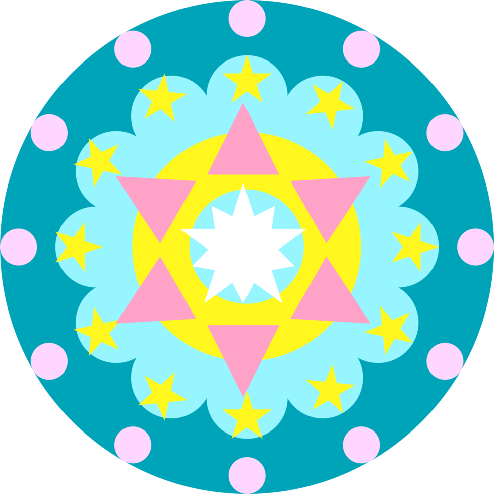 mandala with shape design png