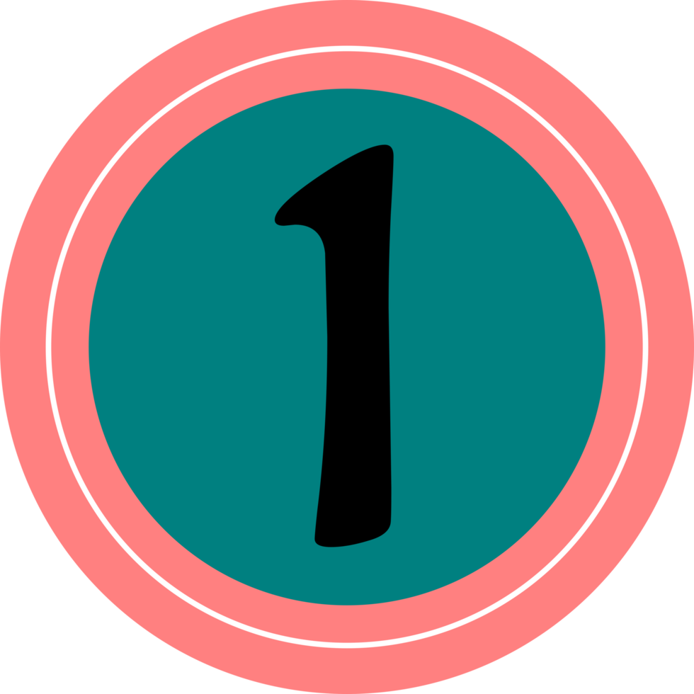 number icon design png