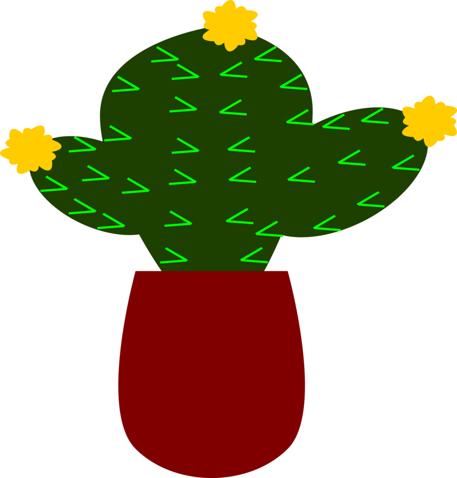 cactus in a pot png