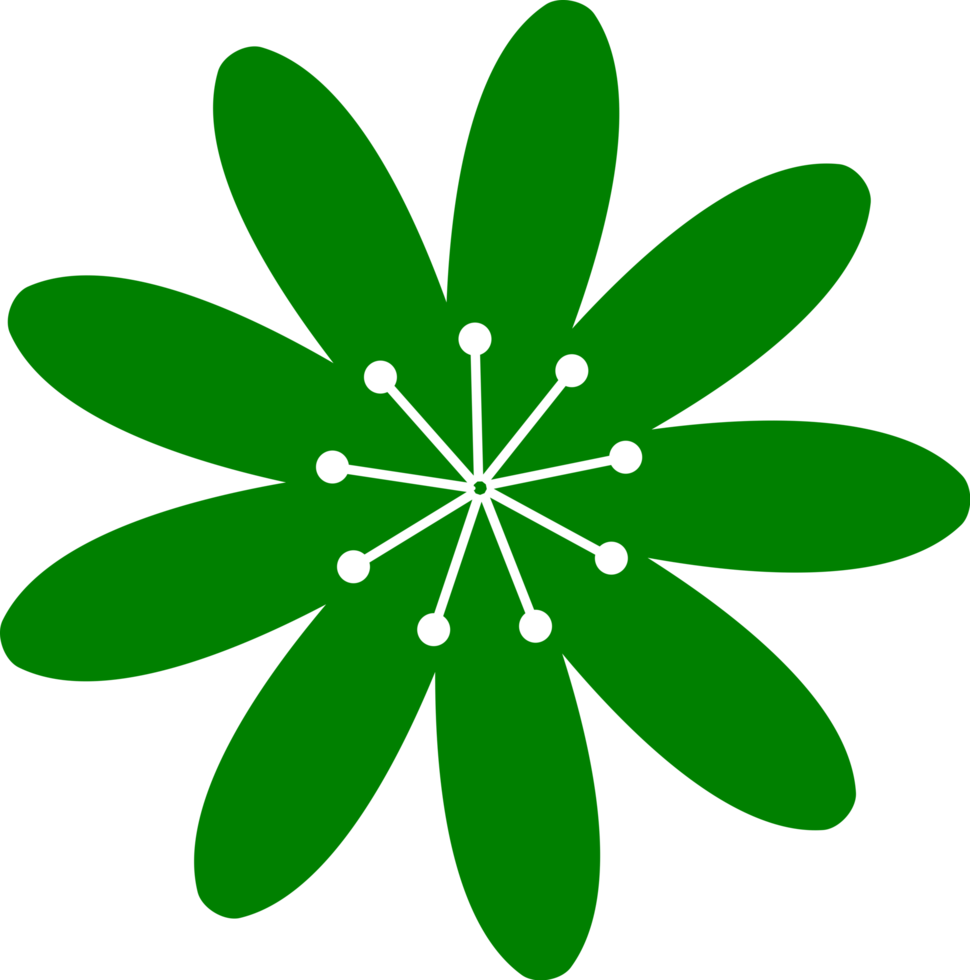 diseño de icono de flor png