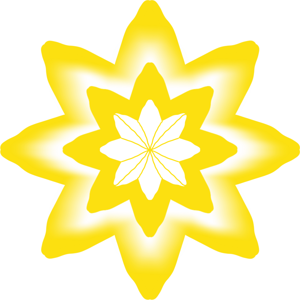 star with flower png