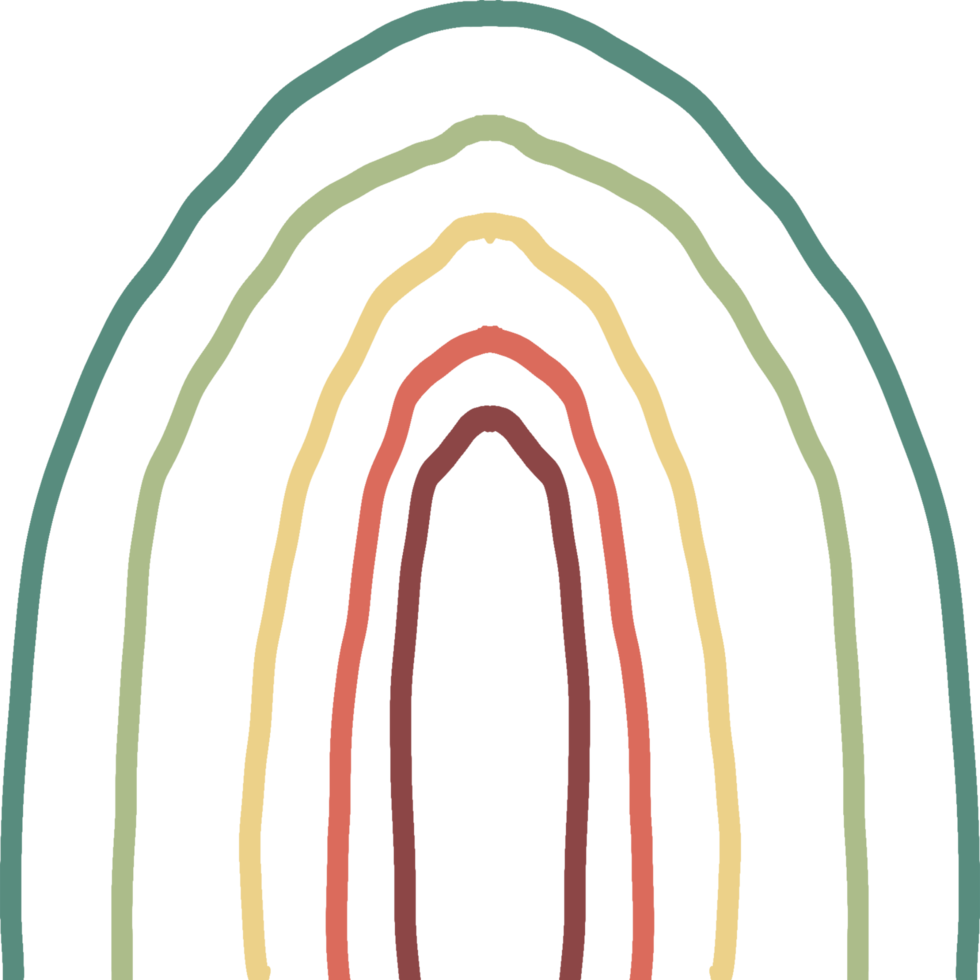 conception d'élément arc-en-ciel png