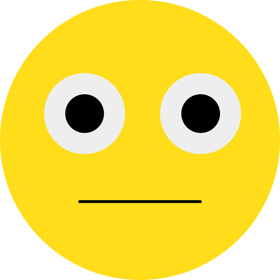 gele emoji gezicht reactie illustratie png