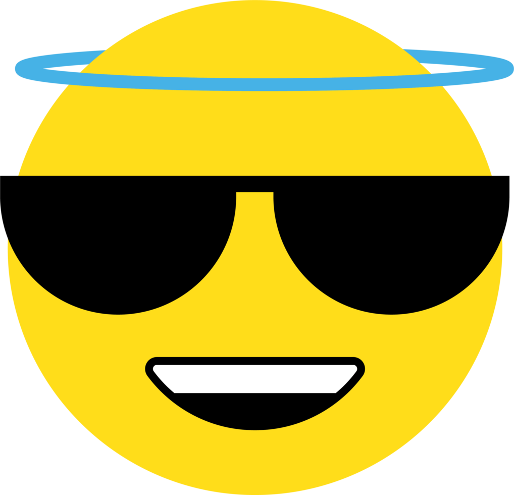 gul emoji ansiktsreaktion illustration png