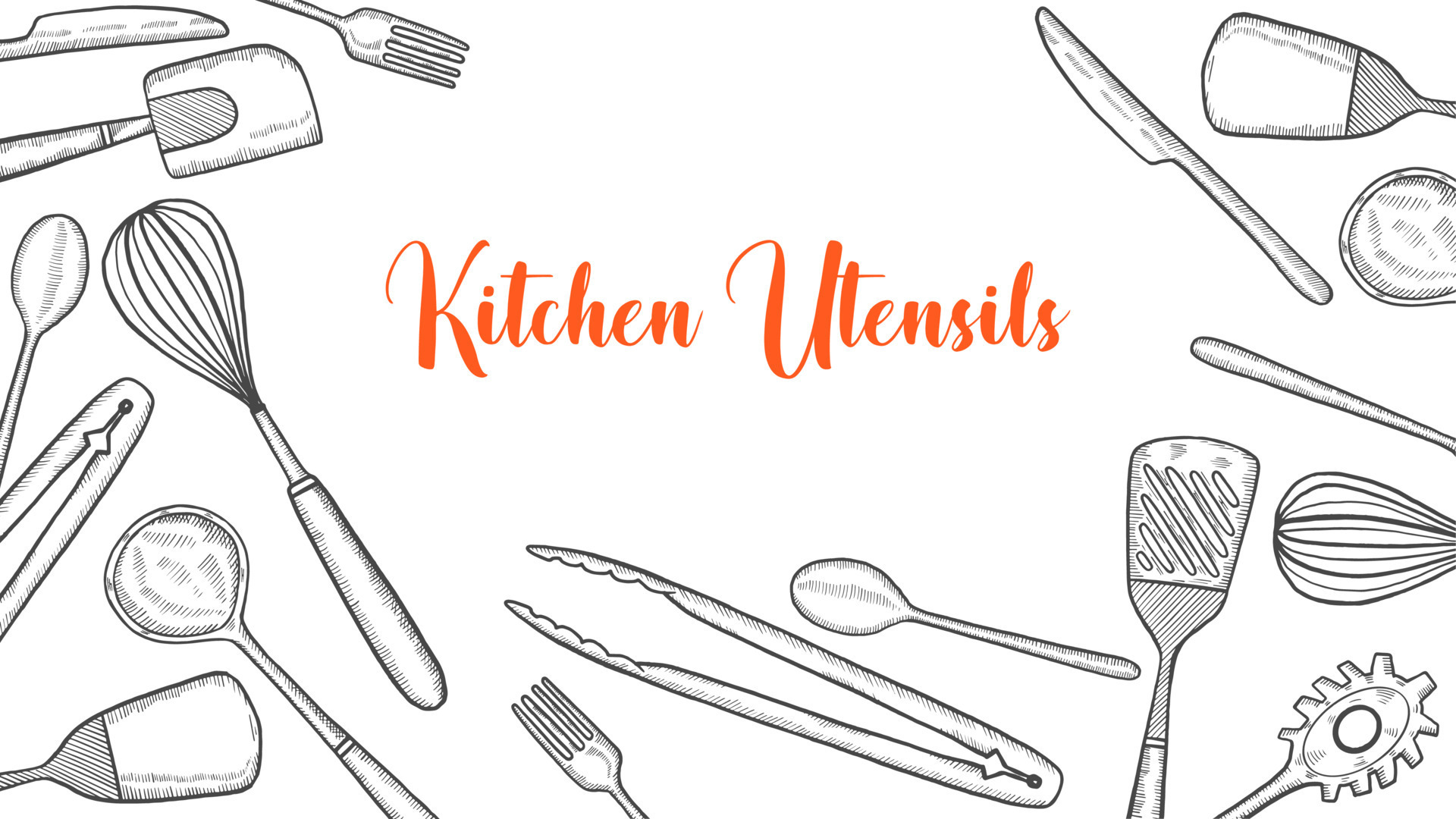 Sketch Line Cartoon Cute Knife And Fork Kitchen Utensils Vector Elements  PNG Images | AI Free Download - Pikbest