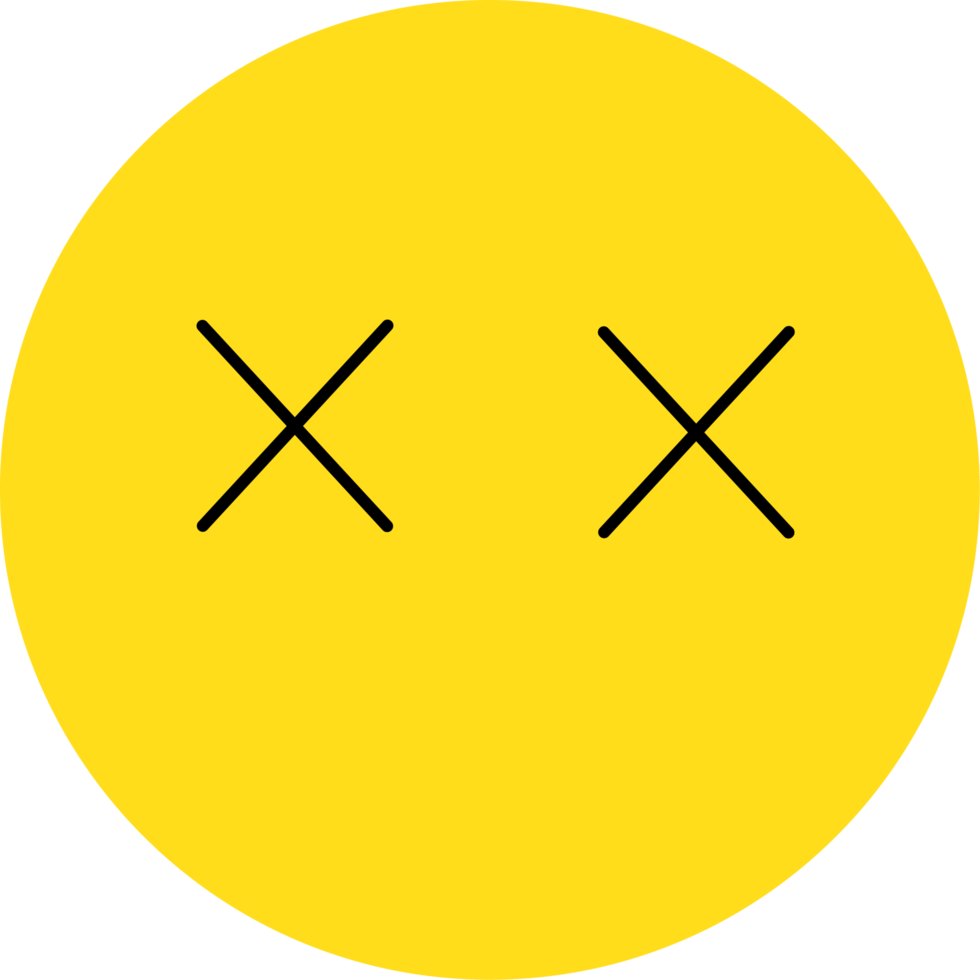 yellow emoji face reaction illustration png