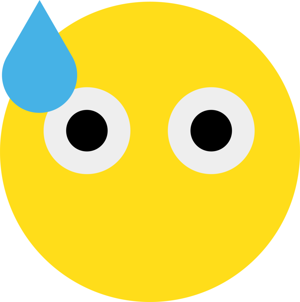 yellow emoji face reaction illustration png