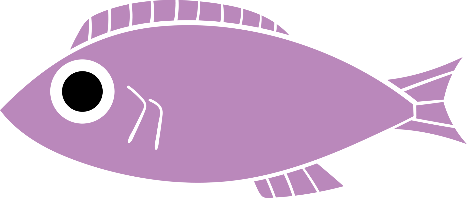 set di pesci dei cartoni animati. pesci piatti moderni, pesci isolati. pesce dal design piatto. illustrazione png