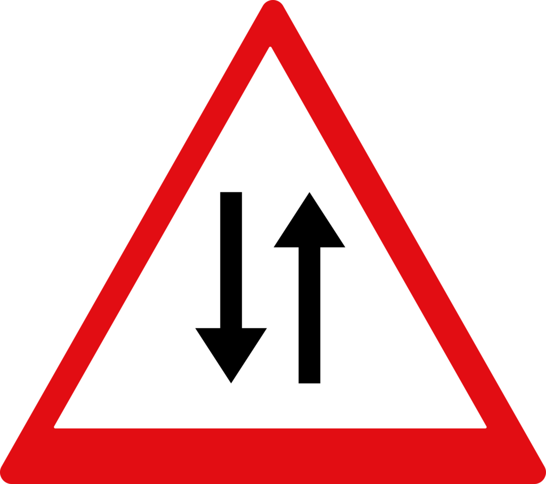 conception des panneaux de signalisation et des avertissements illustration d'icône de couleur rouge et blanche png