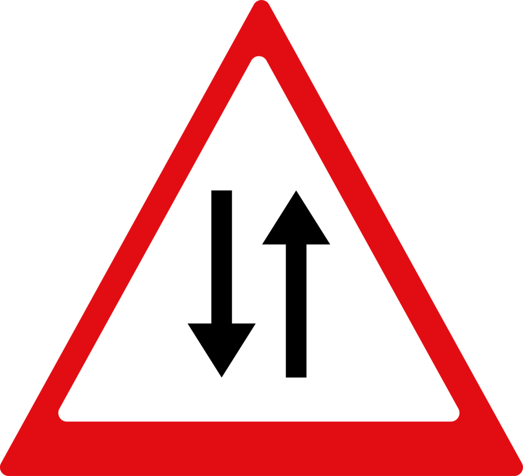 design of traffic signs and warnings red and white coloured icon illustration png