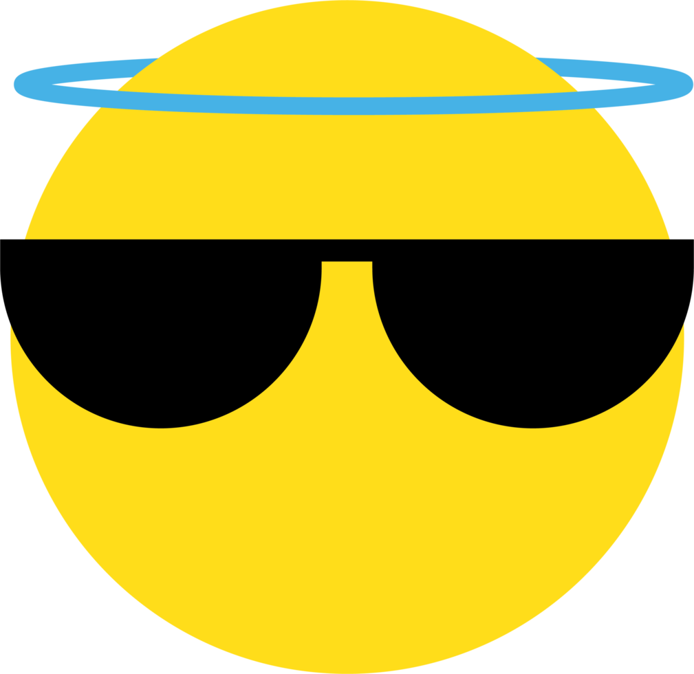 gul emoji ansiktsreaktion illustration png