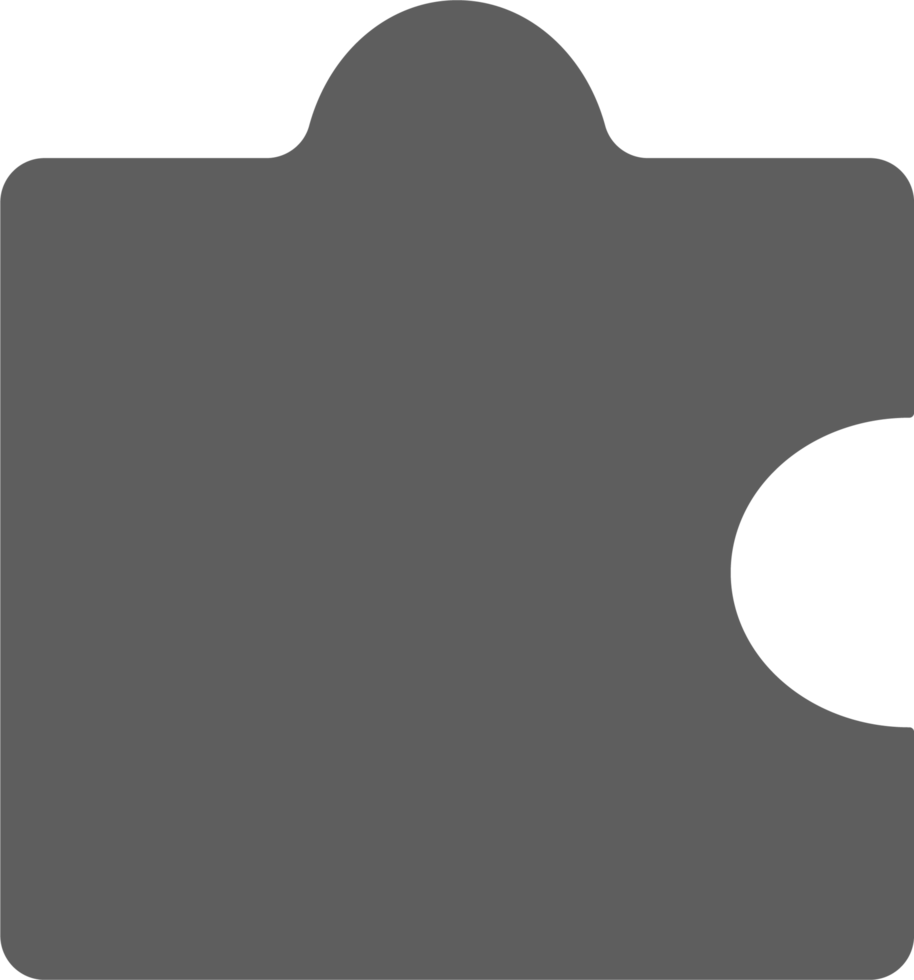 puzzle jigsaw illustration icon. Isolated puzzle object flat illustration jigsaw png