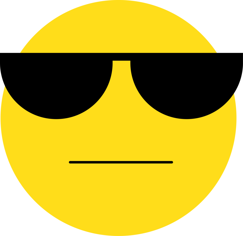 gul emoji ansiktsreaktion illustration png