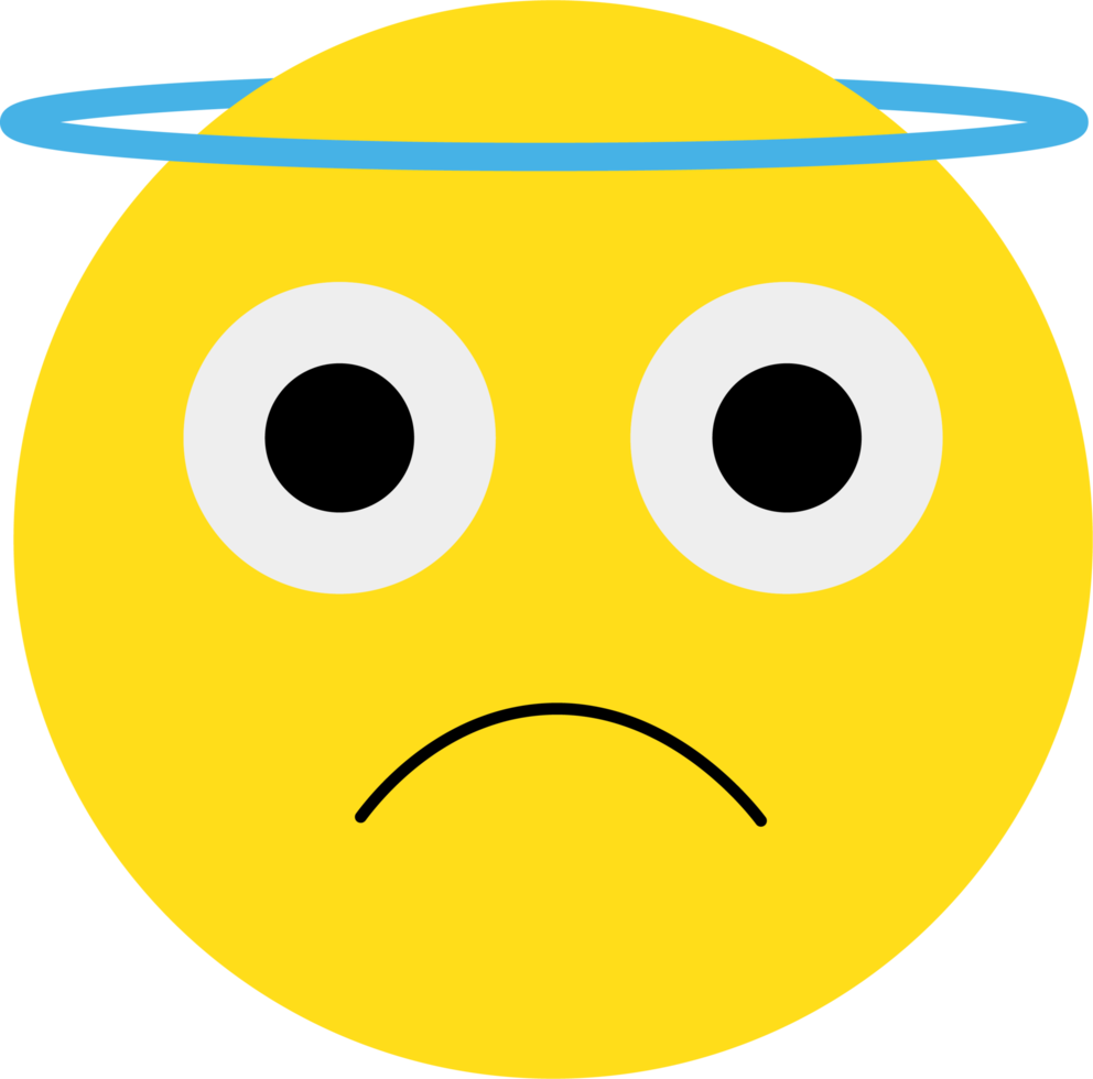 yellow emoji face reaction illustration png