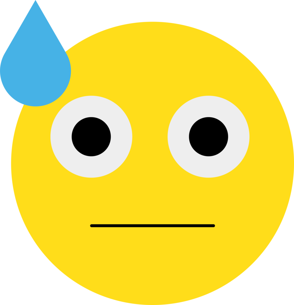 yellow emoji face reaction illustration png