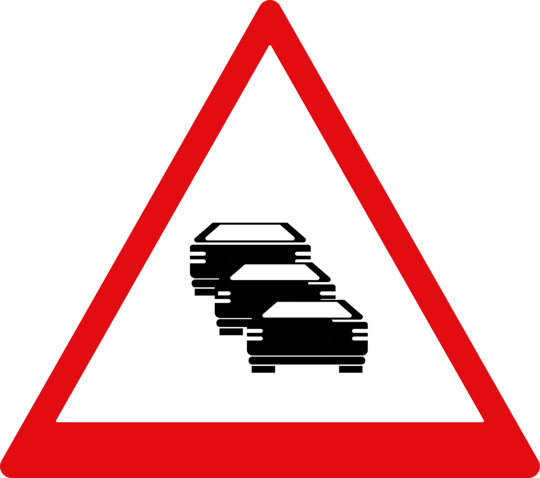 design of traffic signs and warnings red and white coloured icon illustration png