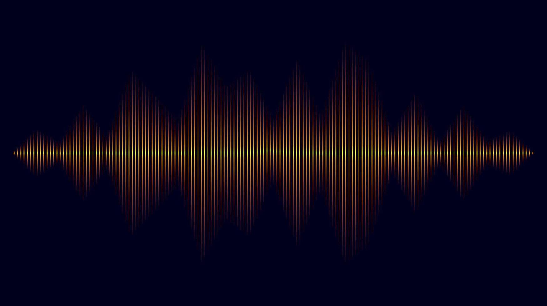 Soundwave equalizer design. Blurred sound vibration background. Music and technology vector illustration