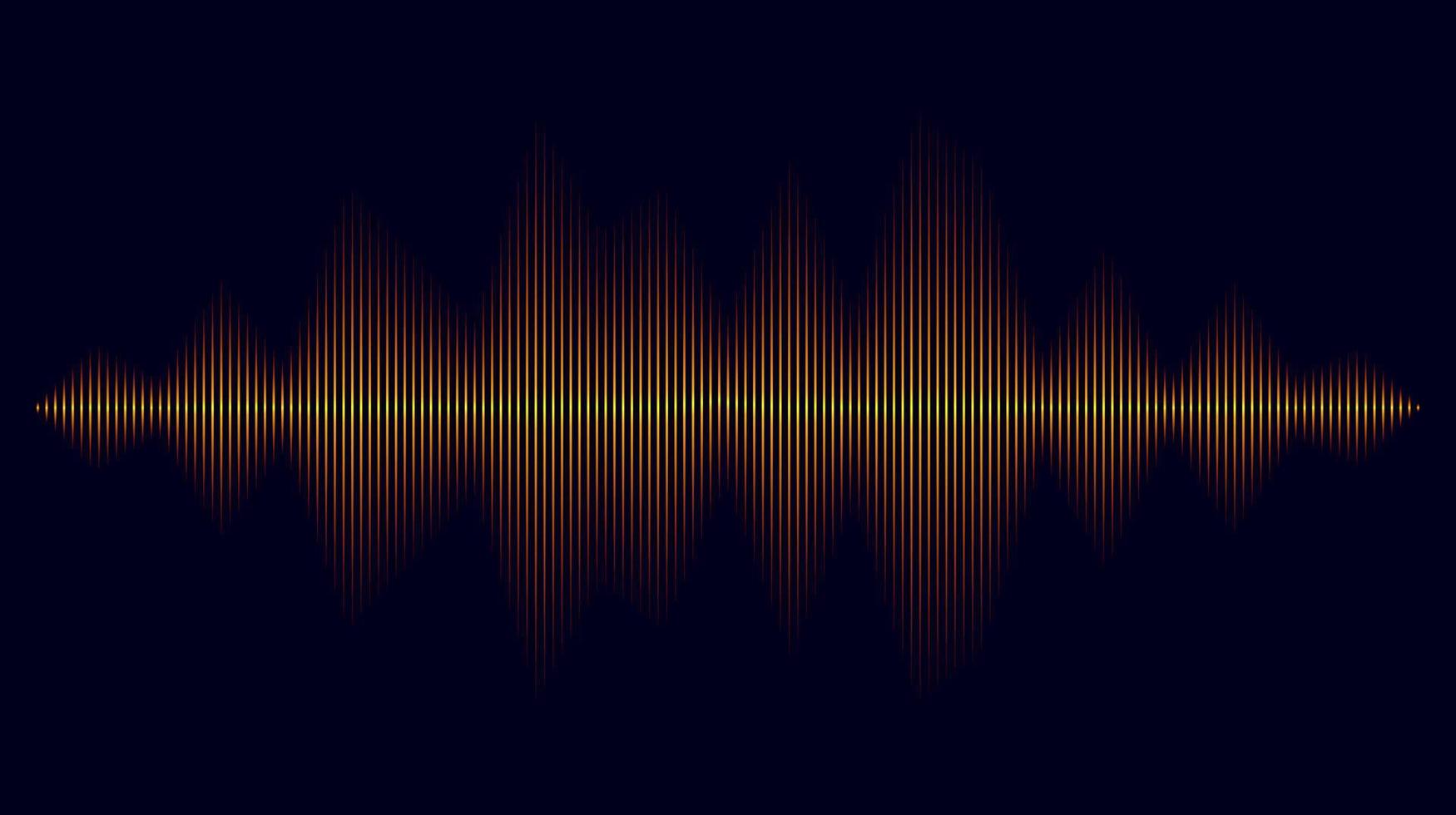 Soundwave equalizer design. Blurred sound vibration background. Music and technology vector illustration