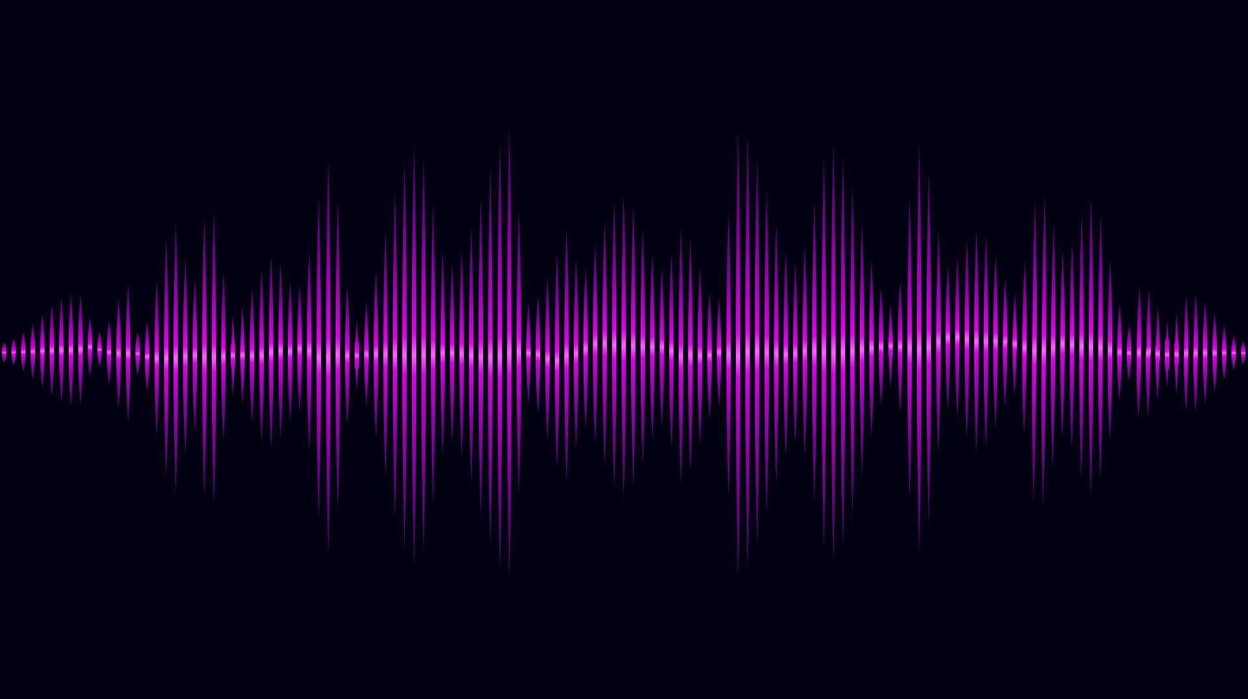 Sound wave. Digital music wave equalizer. Abstract technology background vector