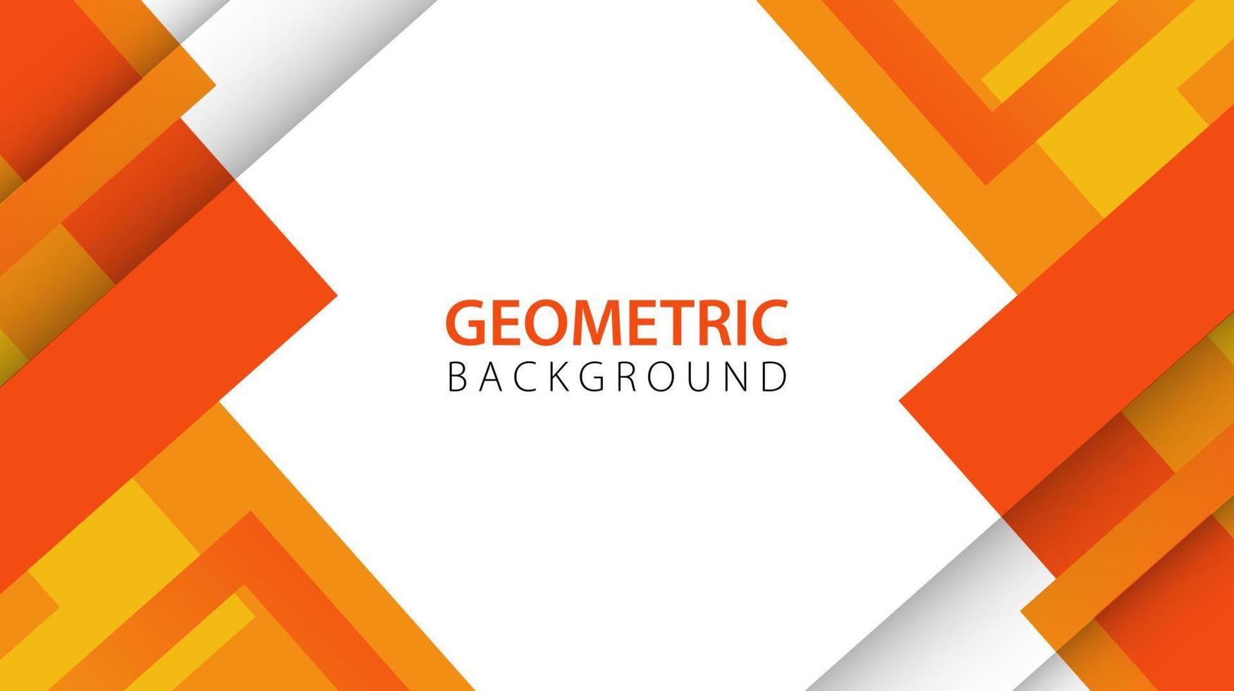 Abstract background with orange geometric elements and copy space for