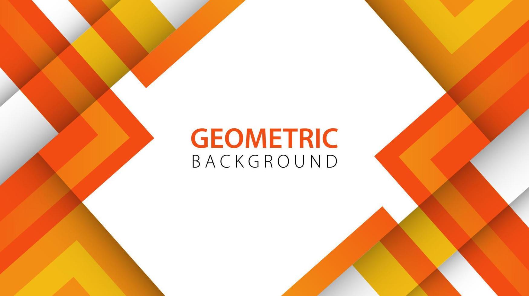 Abstract background with orange geometric elements and copy space for text. Vector illustration
