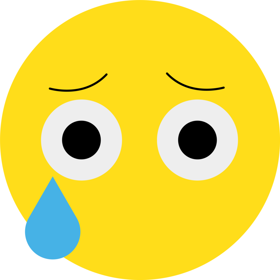 ilustración de reacción de cara de emoji amarillo png