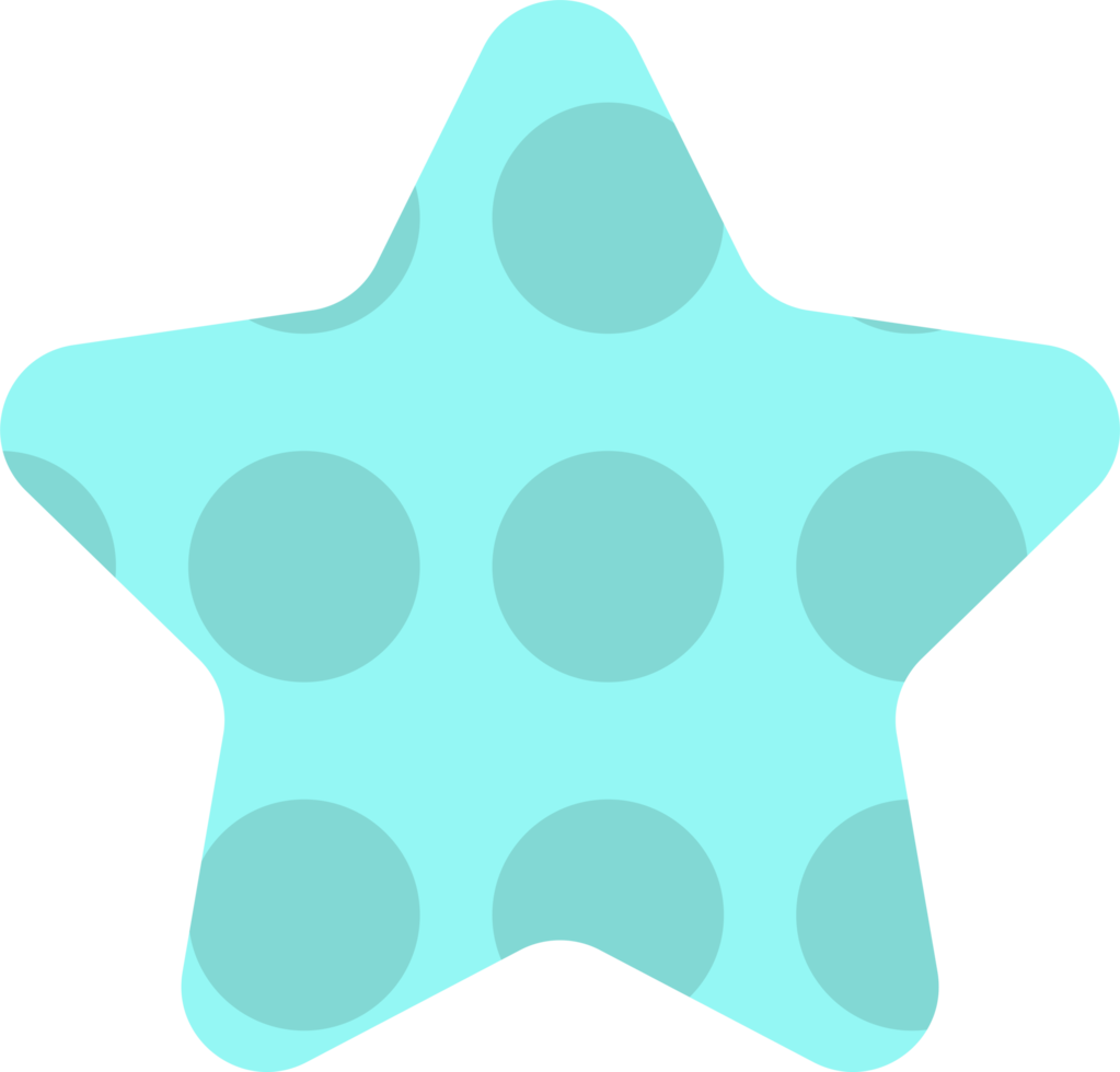 Star shaped designs for children illustration png