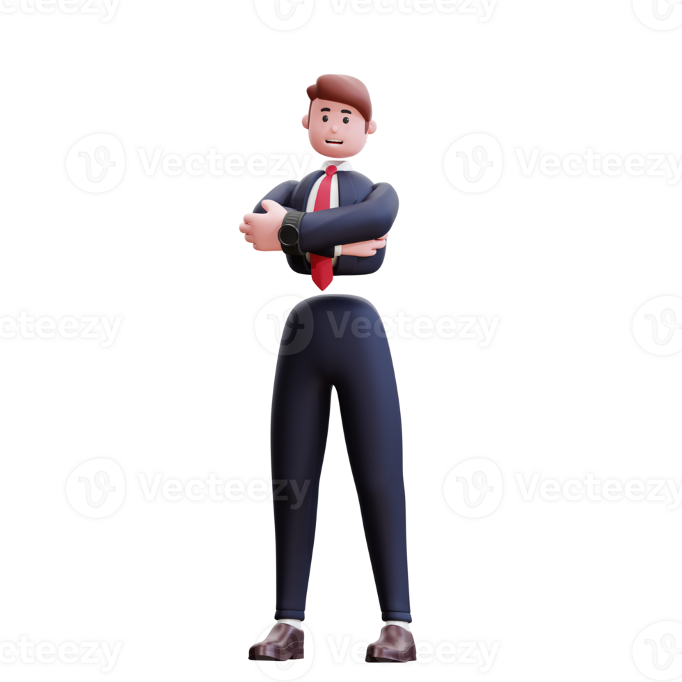 3d character businessman illustration png