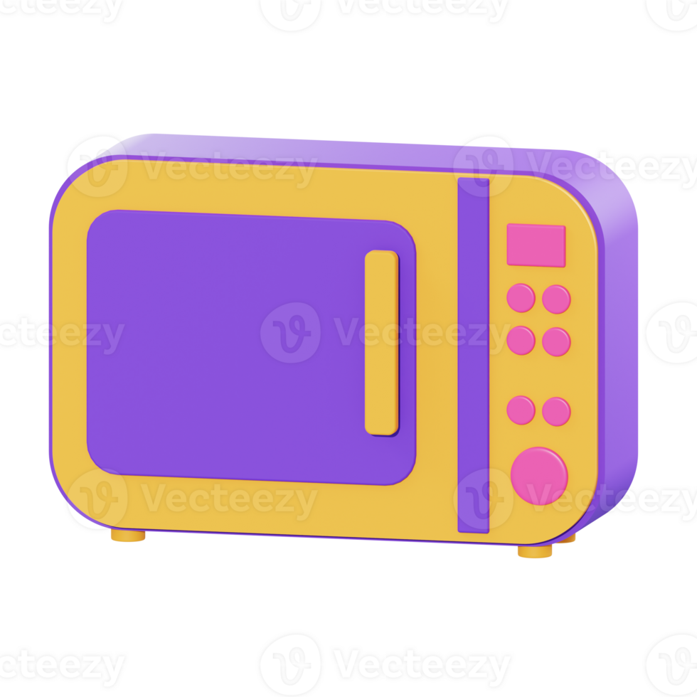 3d illustration microwave object png