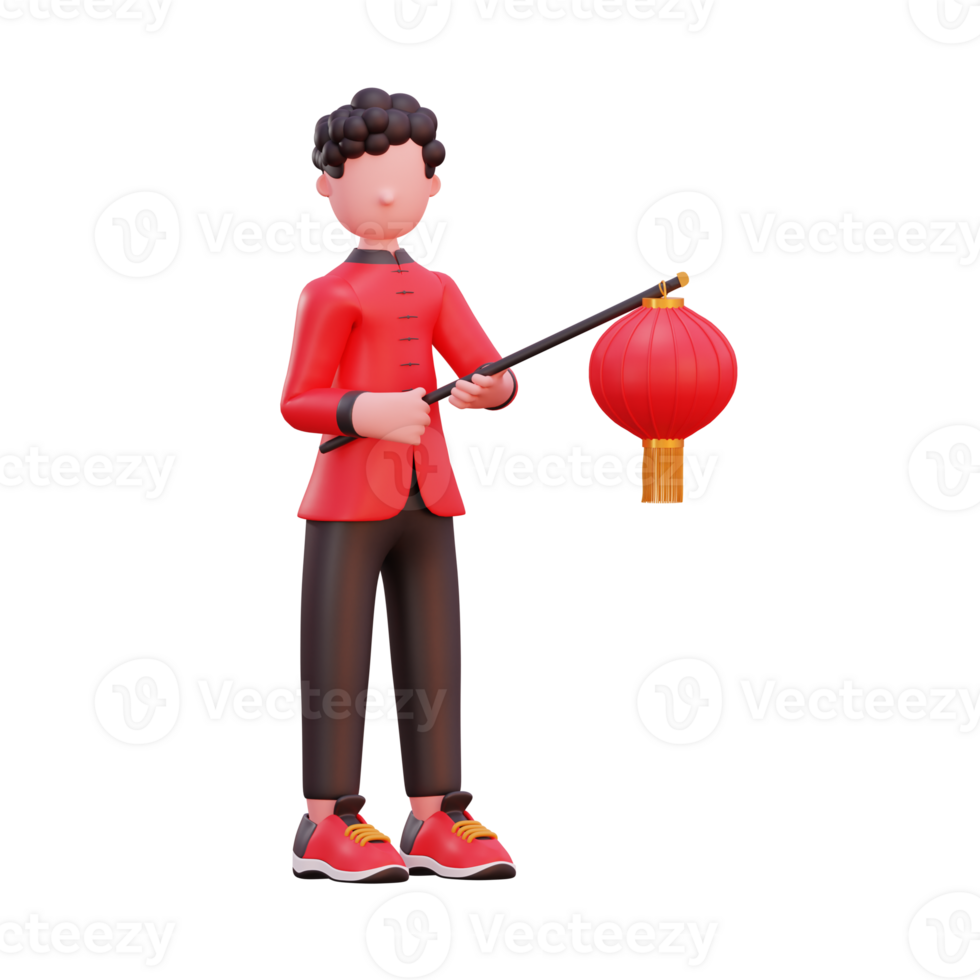 3d character illustration chinese new year png