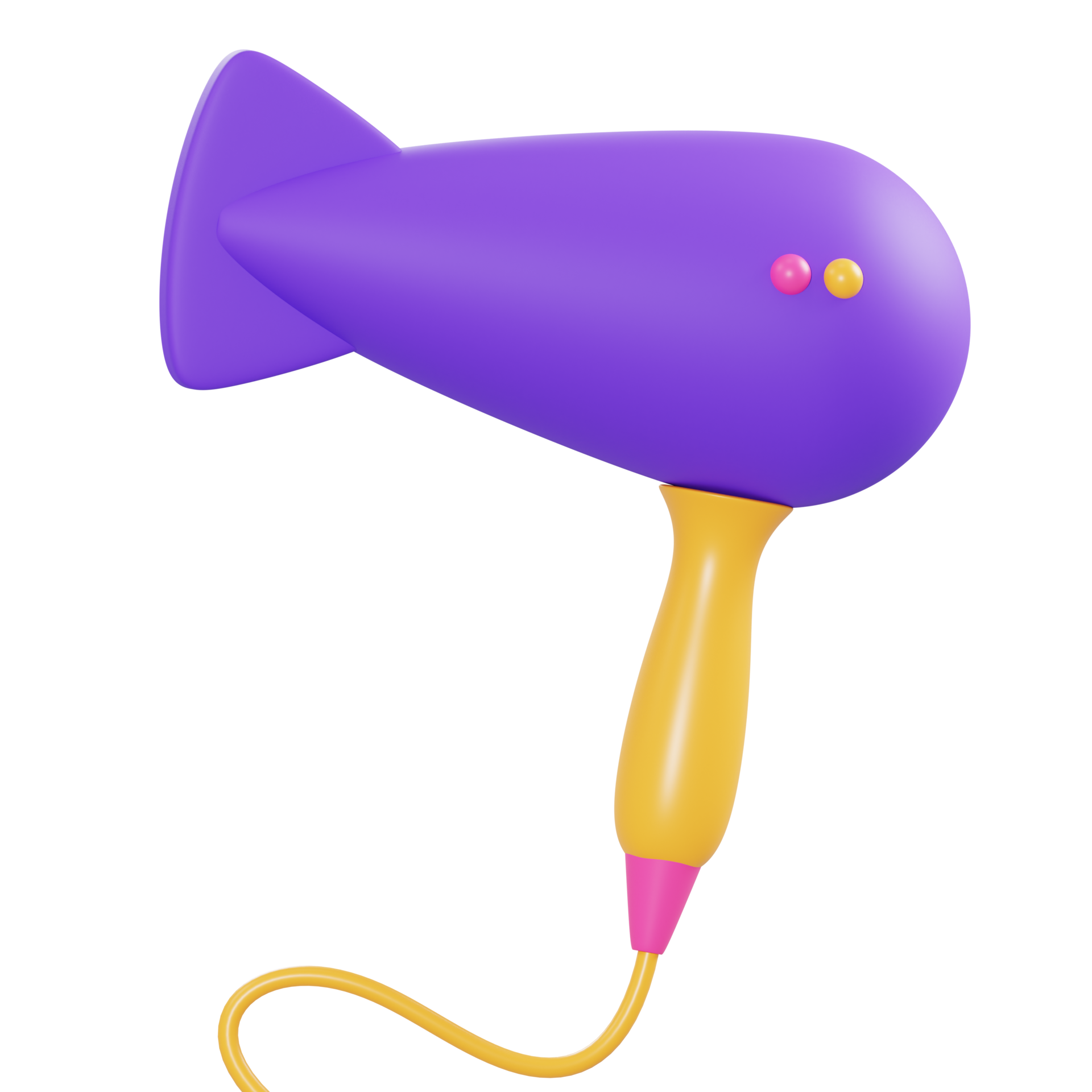 3d illustration hair dryer object 9269371 PNG