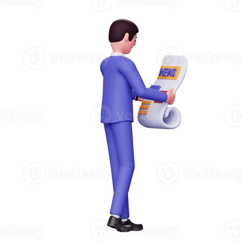 3d businessman character illustration png