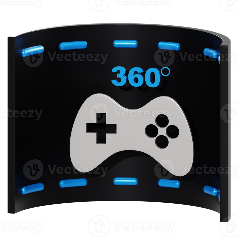 3d 360 video view object png