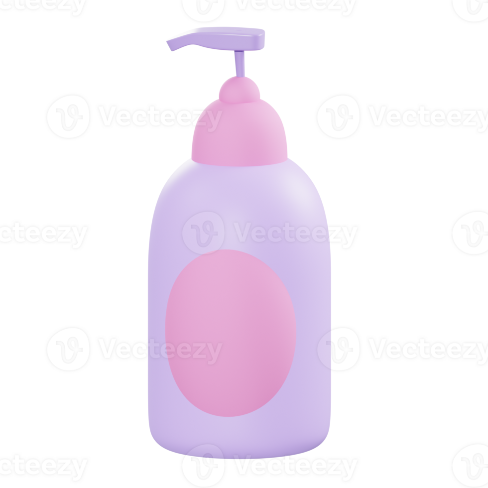 3d illustration body lotion object png