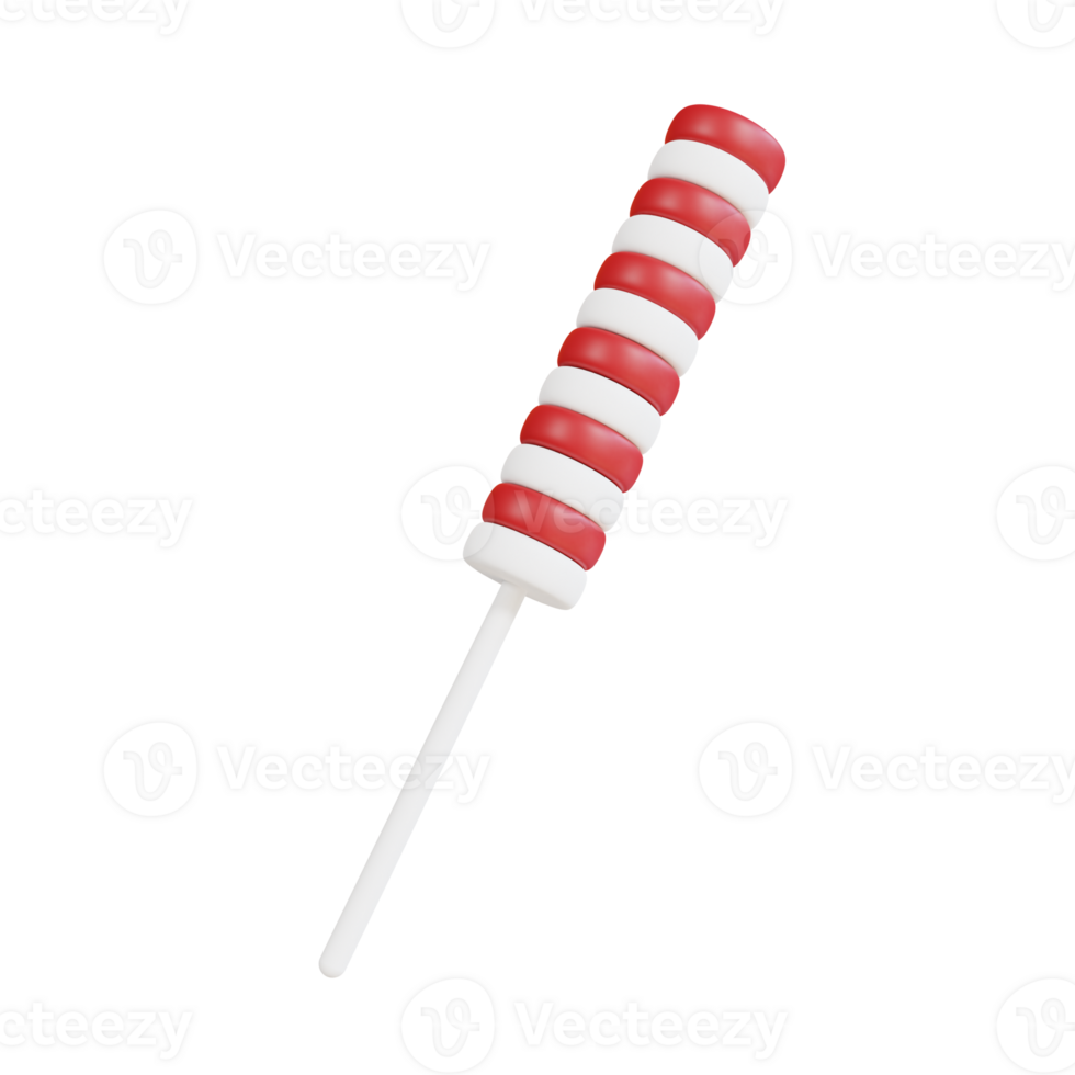 3d icon christmas candy stick png