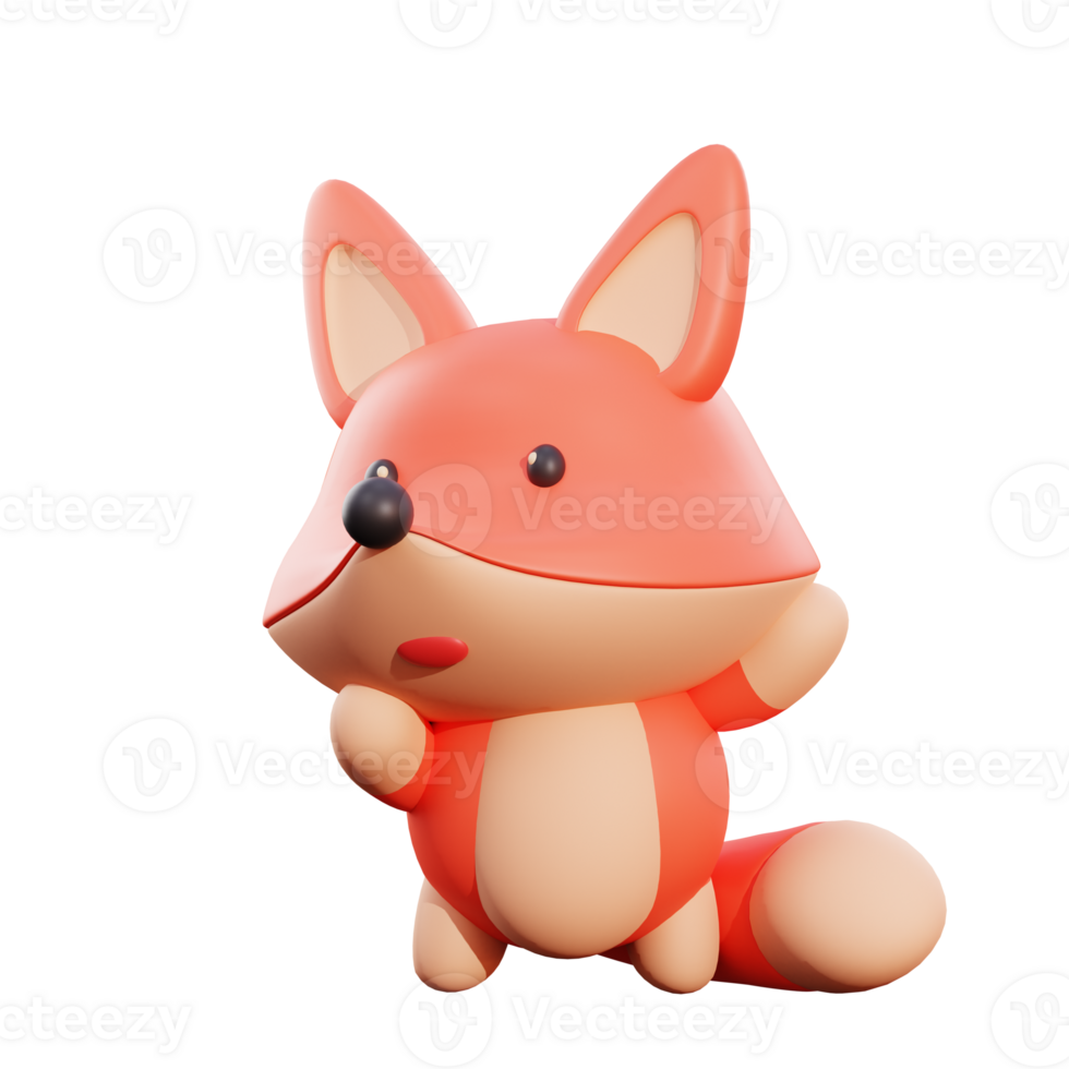 Free Cute fox 3d illustration 9269520 PNG with Transparent Background Free Cute fox 3d illustration 9269520 PNG with Transparent Background
