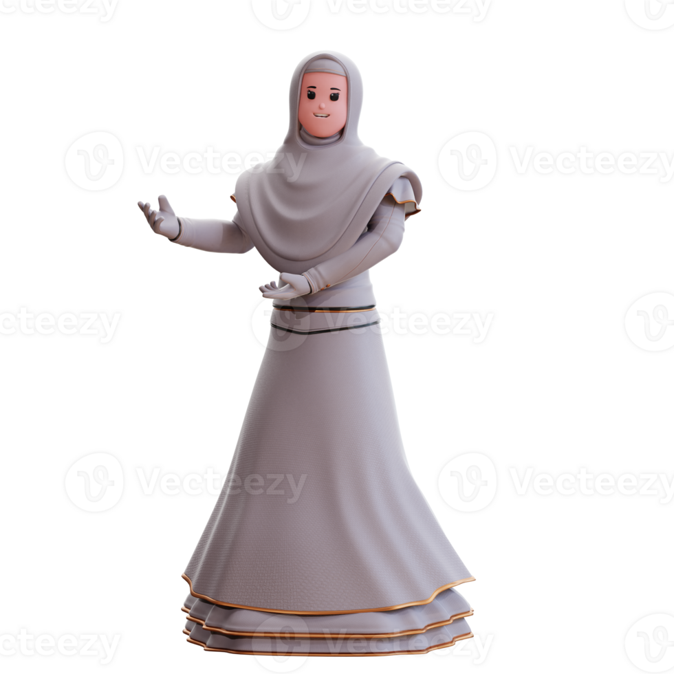 3d character wedding bride illustration png