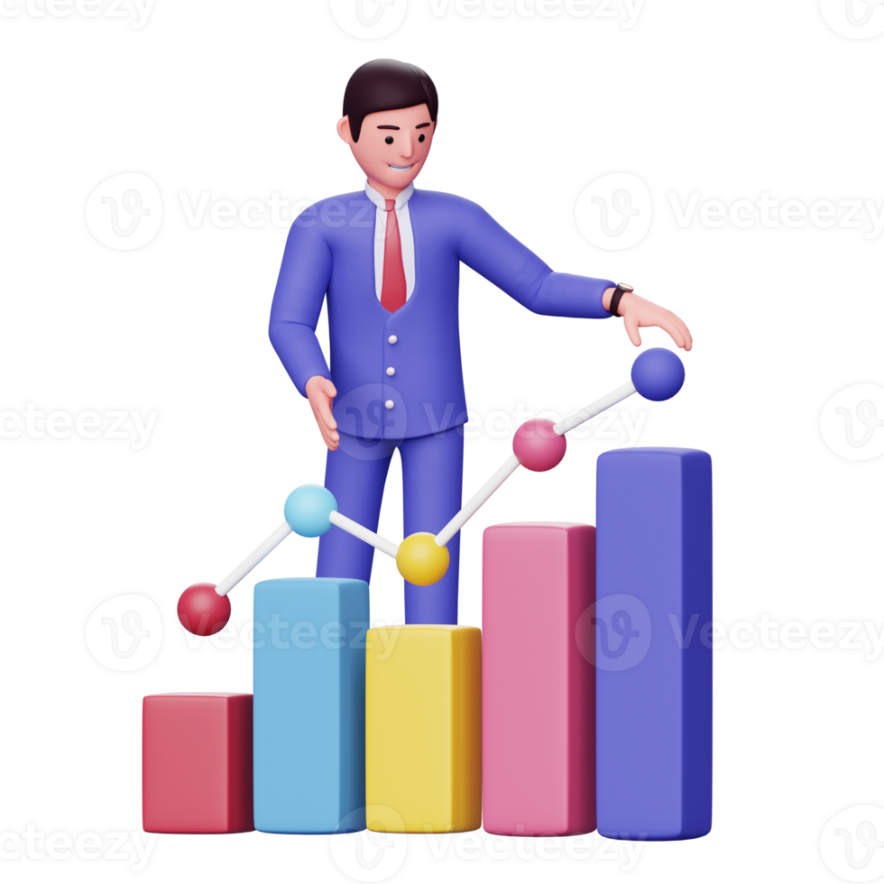 3d businessman character illustration png