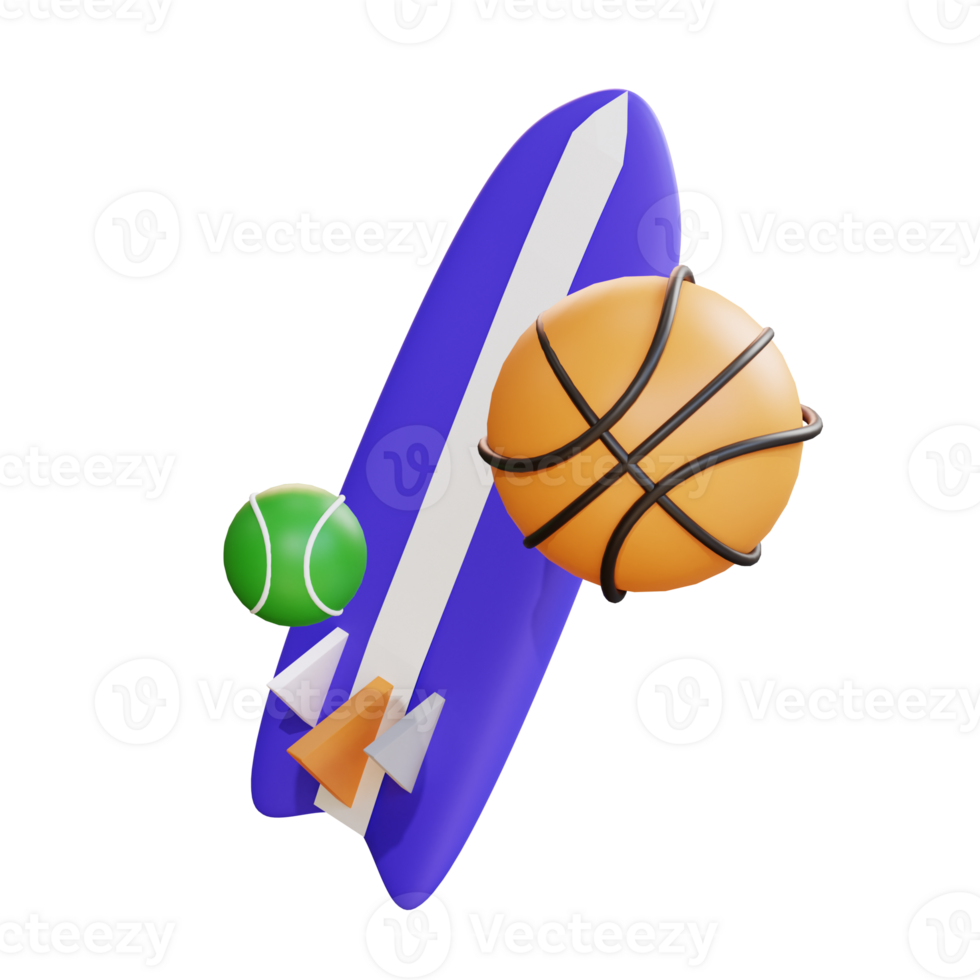 3d icon illustration sport education png