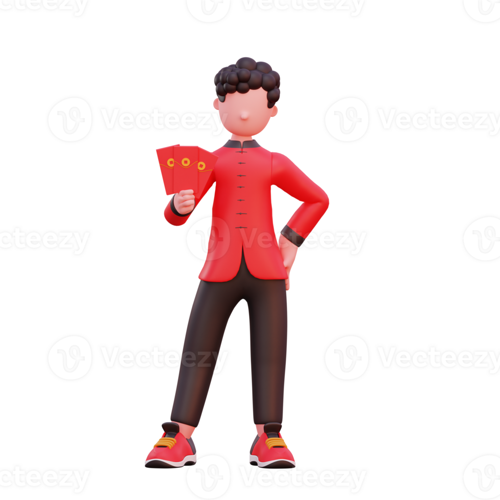 3d character illustration chinese new year png